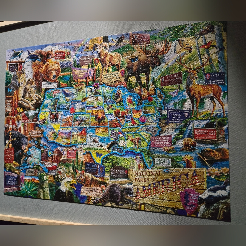 Master Pieces National Parks Of America 1000 Piece Jigsaw Puzzle GUC - Picture 8 of 8
